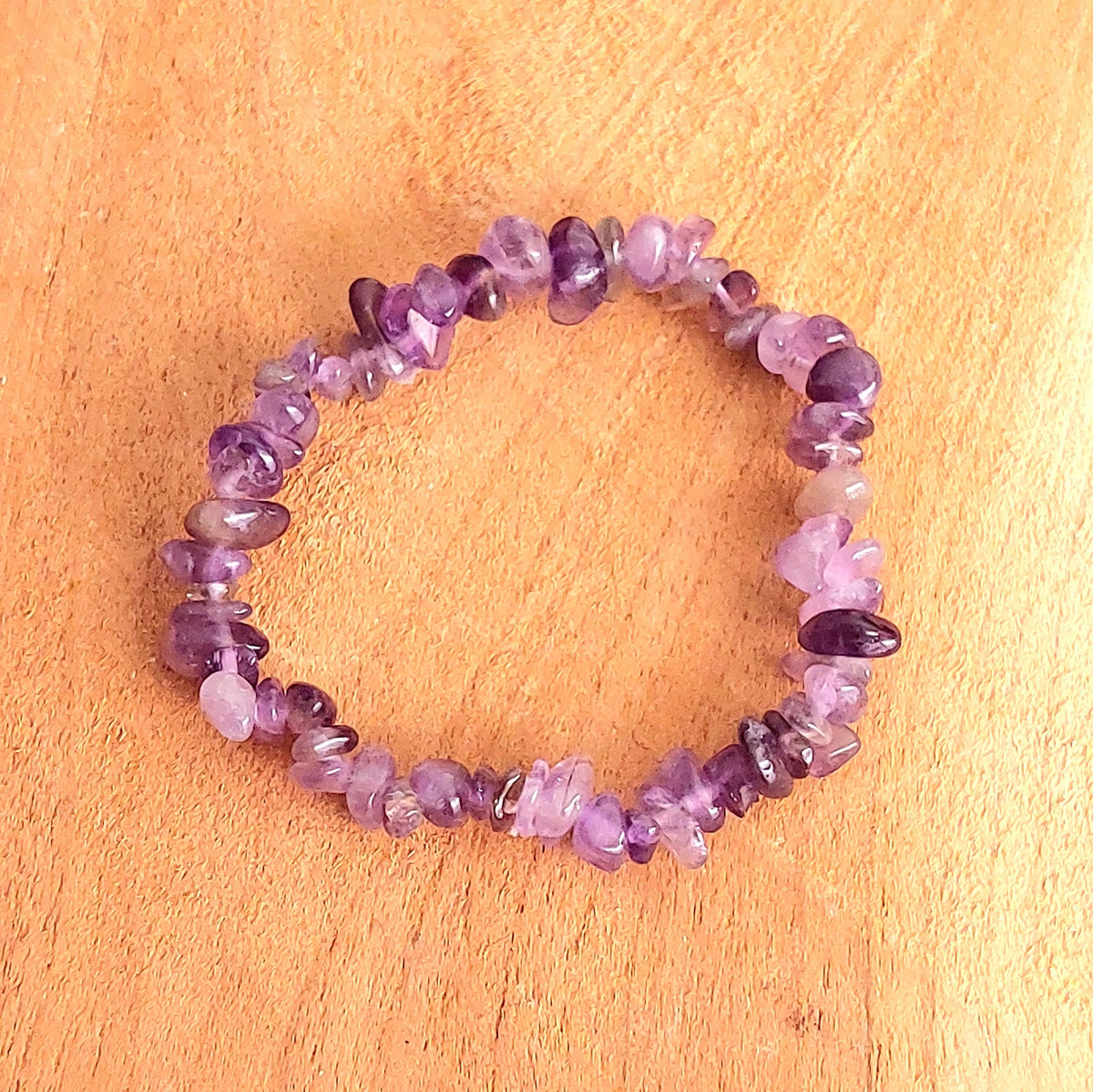 Bracelet Chips en Améthyste Naturelle – Apaisement & Sérénité