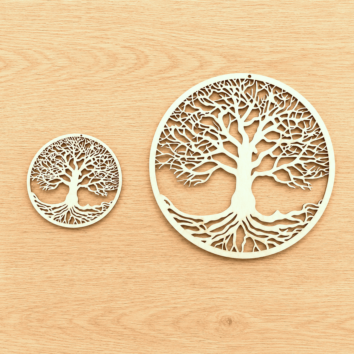 Arbre de Vie en Bois - Symbole d'Harmonie & de Renouveau | Cristal Color