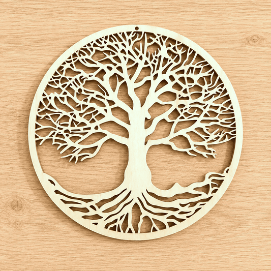 Arbre de Vie en Bois - Symbole d'Harmonie & de Renouveau | Cristal Color