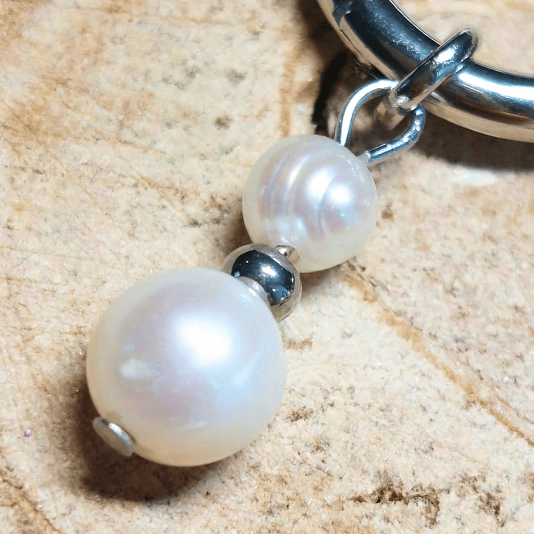 Créoles CARLA – Perles de nacre