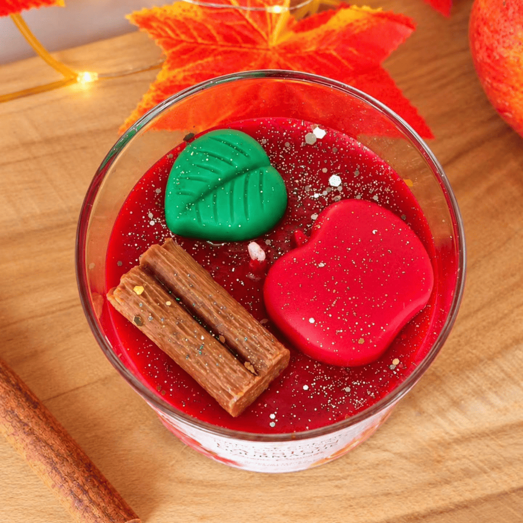 Bougie Passion Gourmande – Pomme Cannelle | Cristal Color