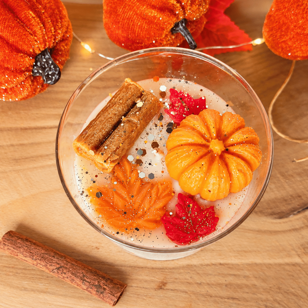 Bougie Énergie d'Automne – Spiced Pumpkin | Cristal Color