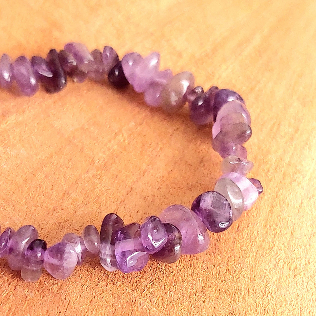 Bracelet Chips en Améthyste Naturelle – Apaisement & Sérénité