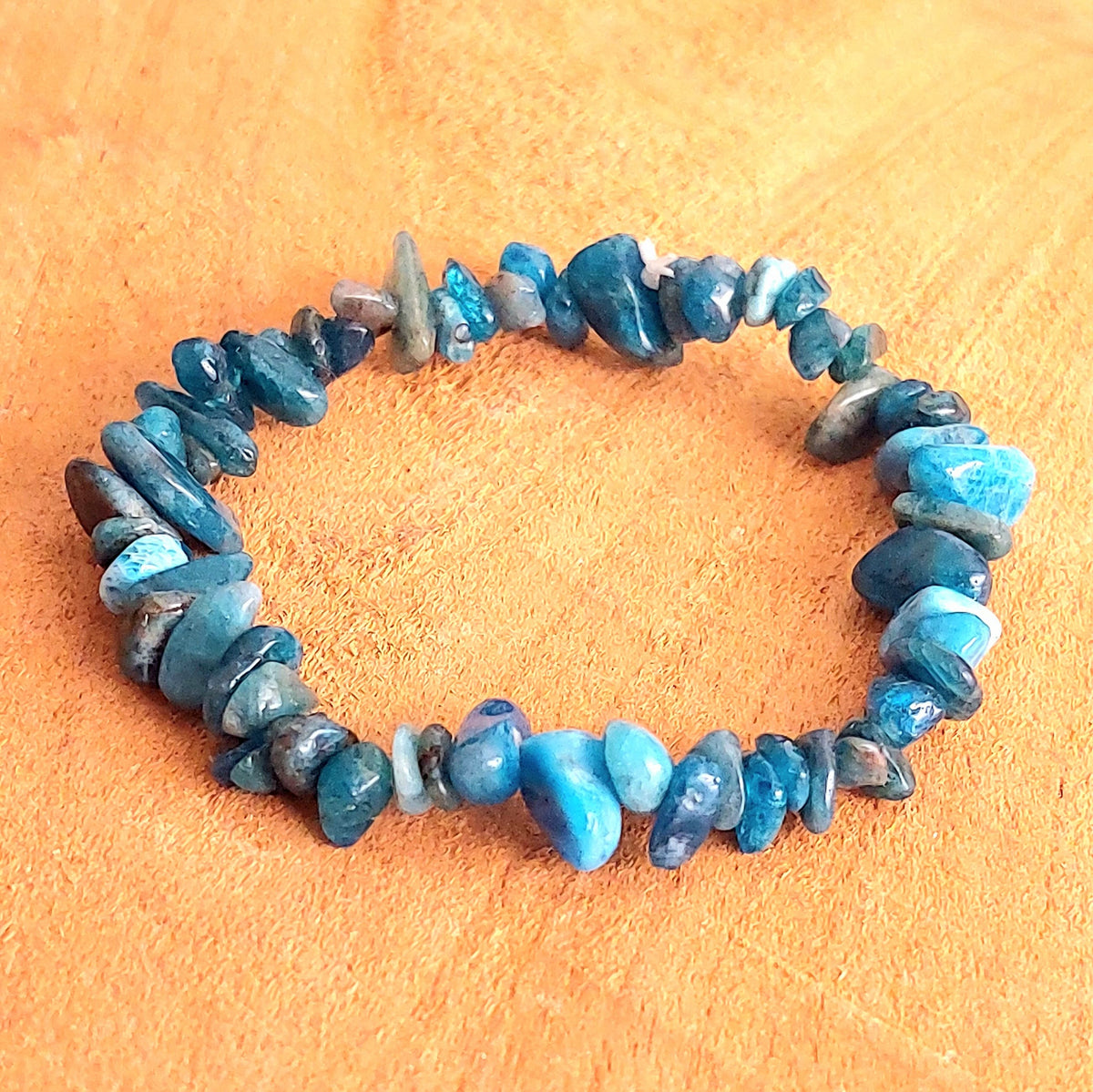 Bracelet Chips en Apatite Naturelle – Motivation & Expression