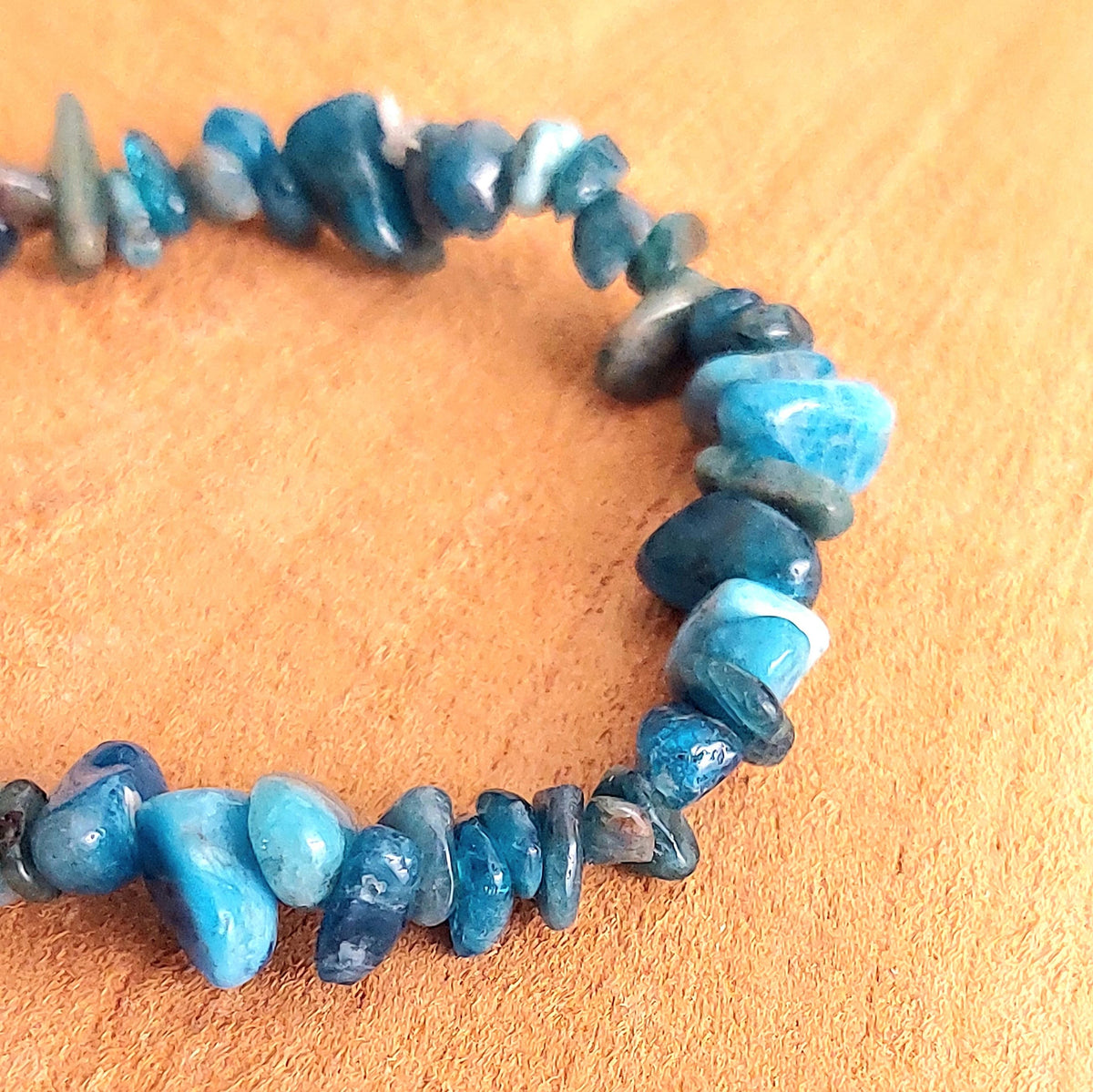 Bracelet Chips en Apatite Naturelle – Motivation & Expression