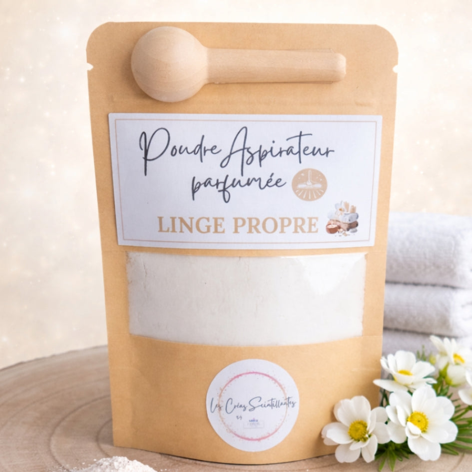Poudre parfumée pour aspirateur – Maison délicatement parfumée