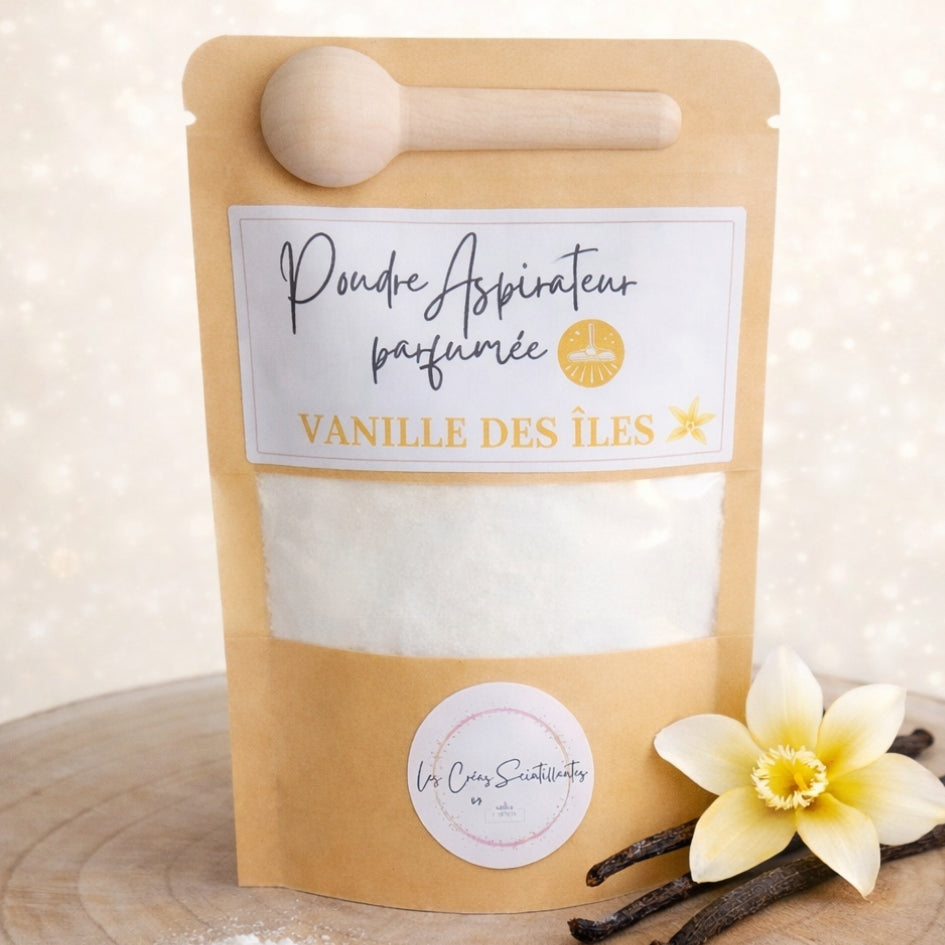 Poudre parfumée pour aspirateur – Maison délicatement parfumée
