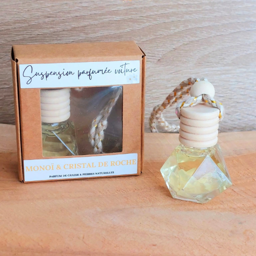 Suspension parfumée pour voiture Diamant - Pierre naturelle